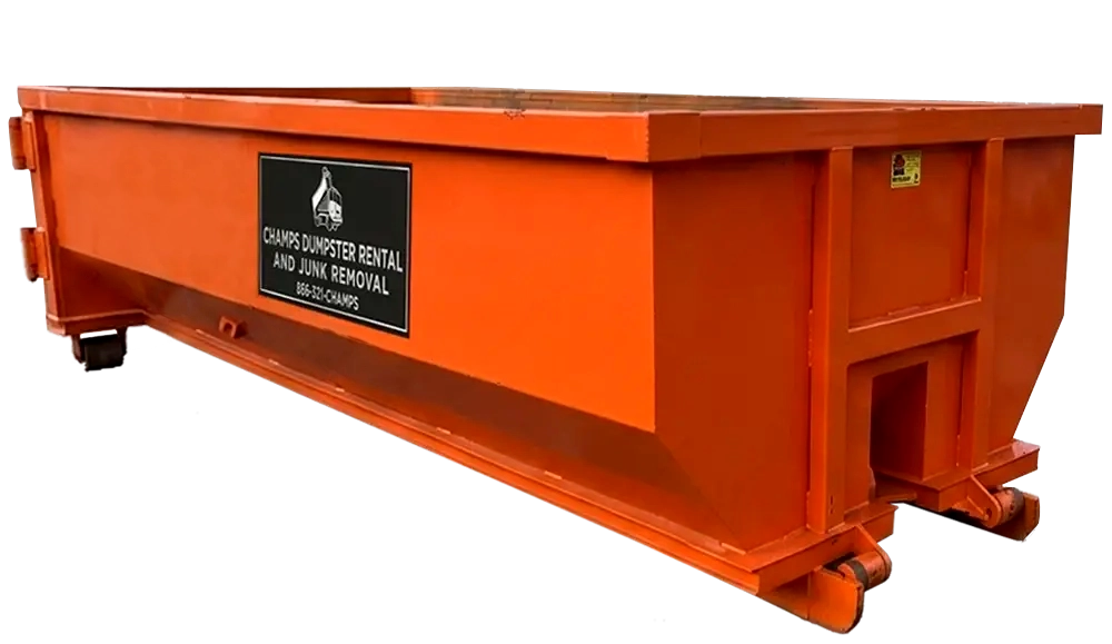 Dumpster rental container ideal for construction projects