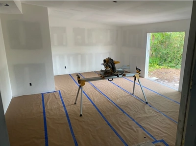 Finished drywall ready for painting