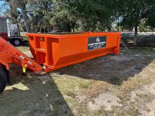 Affordable roll-off dumpster rental on site